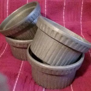 Set of 4 metal ramekins